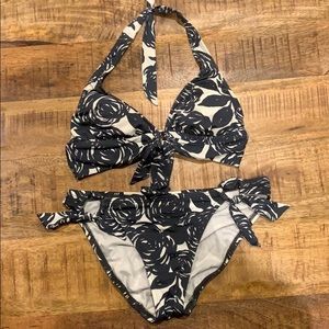 Robin Piccone Rose Patterned Bikini Set